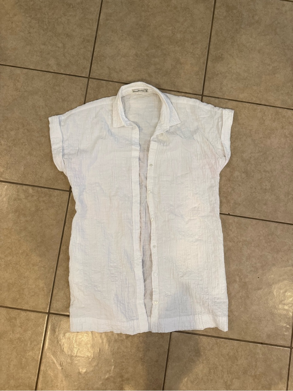 Abercrombie & Fitch White bathing suit coverup